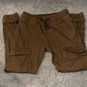 Brown ring of fire pants, Size 8 kids